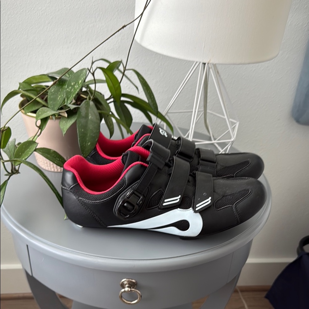 Peloton Black and Red Cycle Shoes